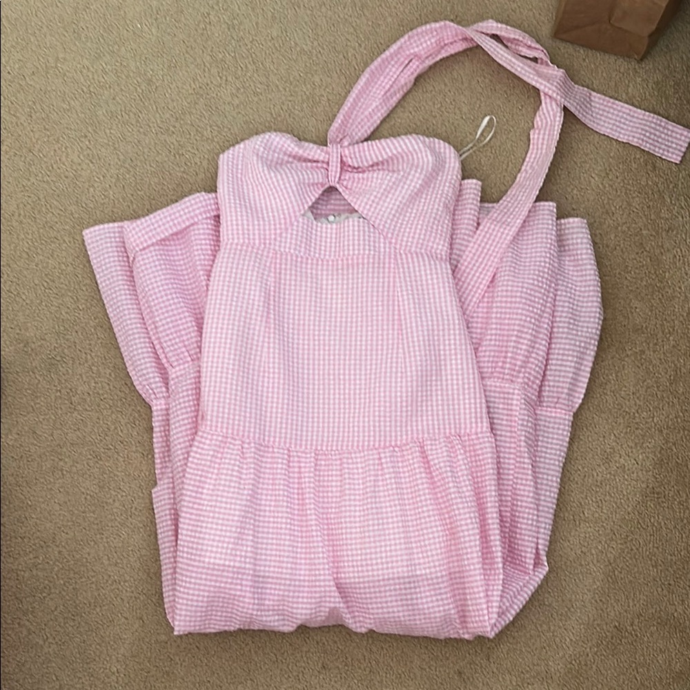Pink Gingham Hello Molly Dress